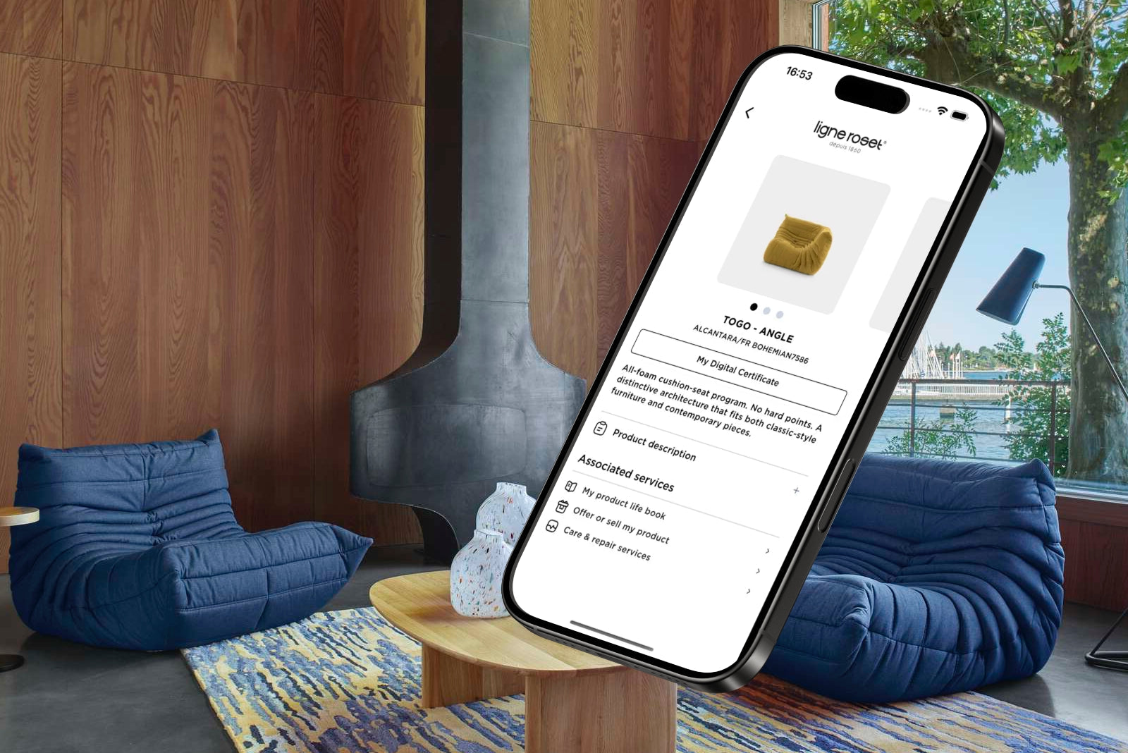 Twój fotel i sofa Togo z Aplikacją Ligne Roset: Przewodnik po Cyfrowej Autentyczności i Ekskluzywnych Korzyściach