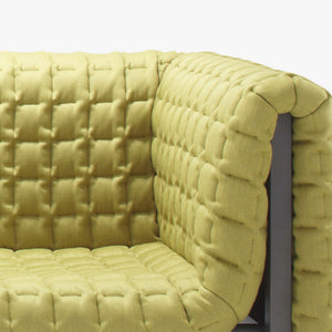 Sofa Ruché z jednym podłokietnikiem (prawa) z blatem