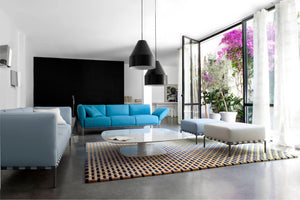 Stolik kawowy Alster – marmur, biała podstawa | Ligne Roset