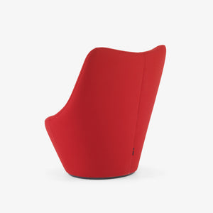Anda High Back — widok z tyłu, kształt ergonomiczny, podstawa obrotowa