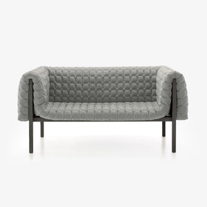 Sofa Ruché Medium — Ligne Roset, tapicerka pikowana, widok z przodu