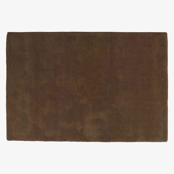 Dywan Bikaner — Ligne Roset, wełna w kolorze brązowym, widok z góry