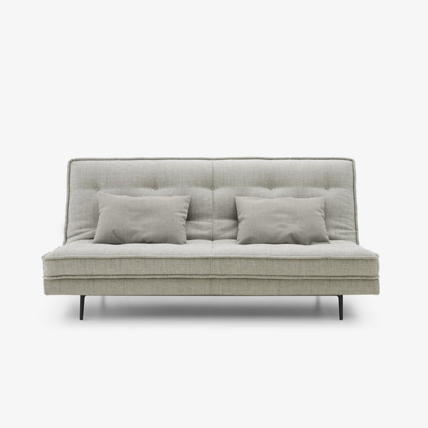 Sofa Nomade-Express — Ligne Roset, tapicerka jasna tkanina, widok z przodu