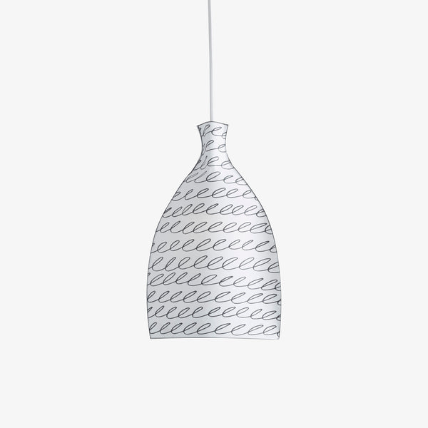 Paper Lamp — abażur papierowy, zbliżenie na teksturę i wzór liści