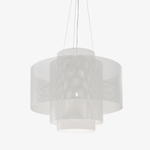 Lampa wisząca Asola — Ligne Roset, abażur z siatki, widok z przodu