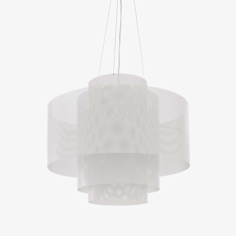 Lampa wisząca Asola — Ligne Roset, abażur z siatki, widok z przodu