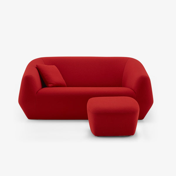 Uncover Medium — sofa z pufą, konfiguracja modułowa, widok perspektywiczny