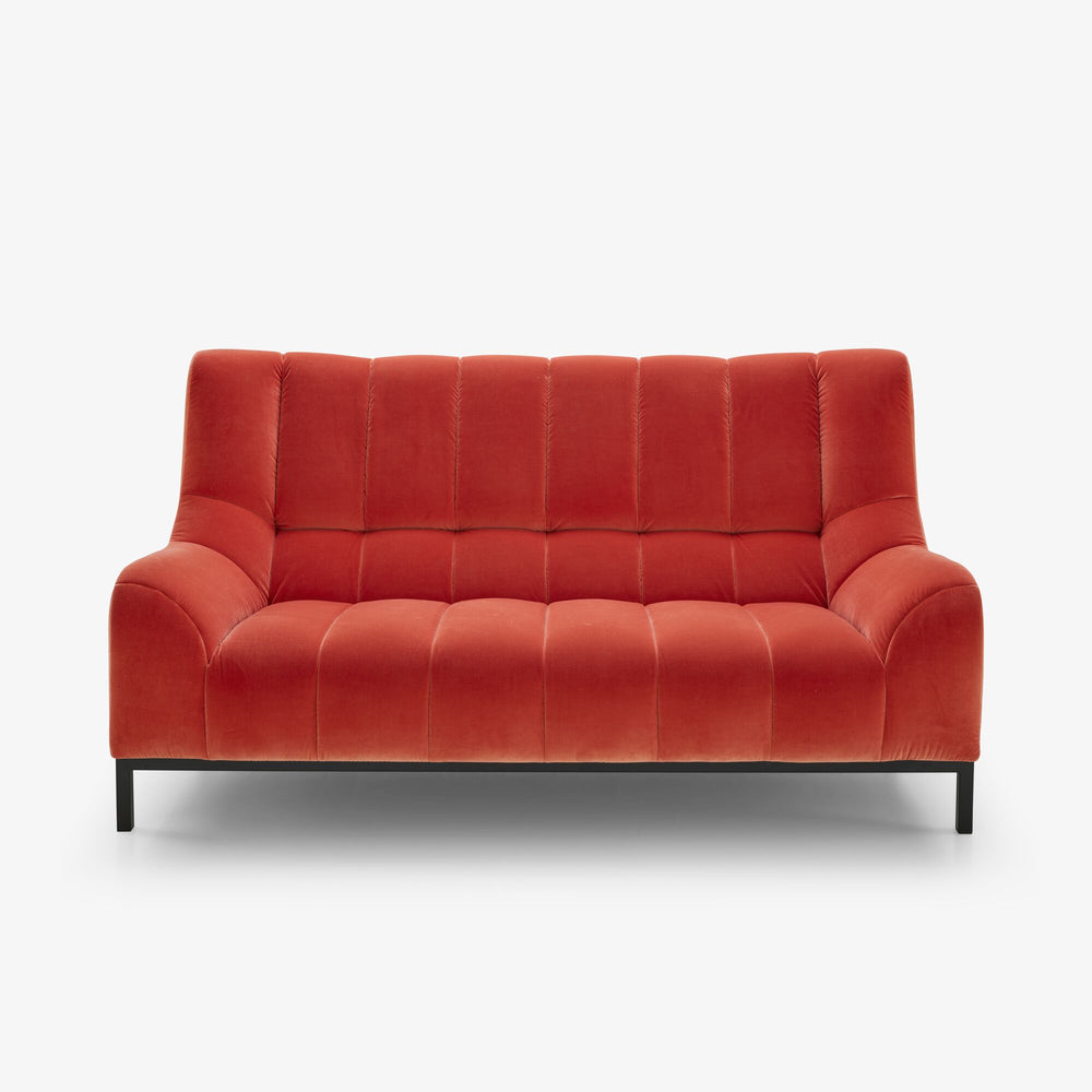 Sofa Phileas — Ligne Roset, tapicerka w tkaninie czerwonej, widok z przodu