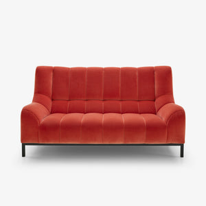 Sofa Phileas — Ligne Roset, tapicerka w tkaninie czerwonej, widok z przodu
