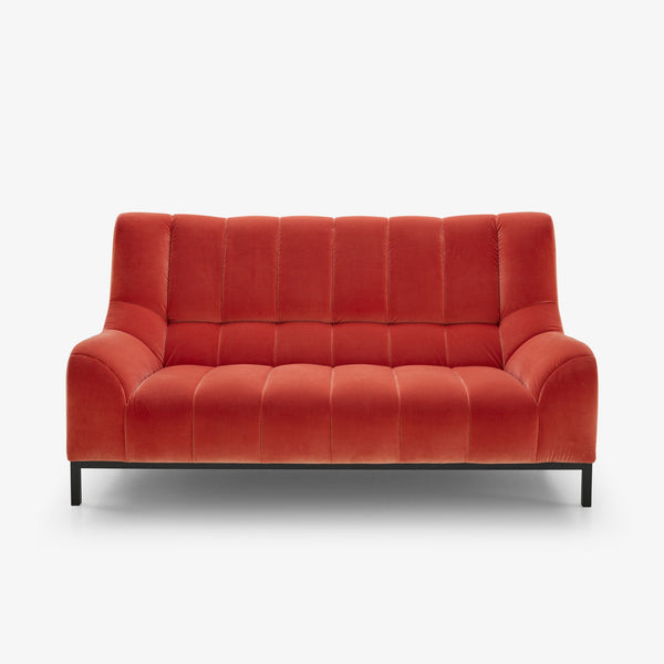 Sofa Phileas — Ligne Roset, tapicerka w tkaninie czerwonej, widok z przodu