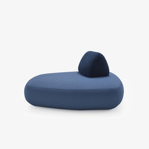 Sofa Telen b1 — Ligne Roset, tapicerka w tkaninie, widok z przodu z poduszką