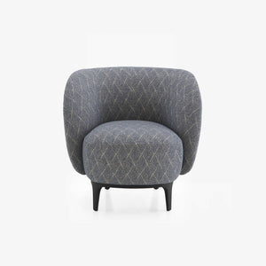Fotel Soufflot — Ligne Roset, tapicerka w tkaninie z wzorem, widok z przodu