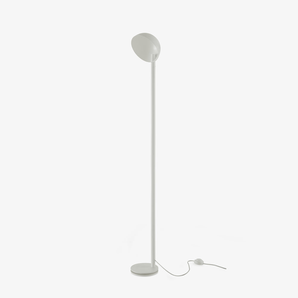 Lampa podłogowa Pose — Ligne Roset, oświetlenie do czytania, metal w kolorze szarym