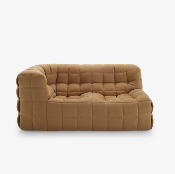 Moduł sofy Kashima — Ligne Roset, tapicerka beżowa tkanina, widok z przodu