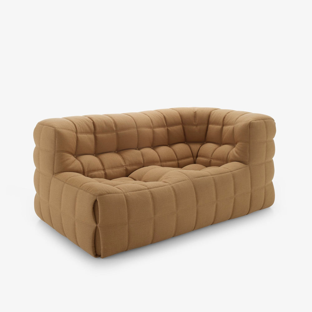 Moduł sofy Kashima — Ligne Roset, tapicerka beżowa tkanina, widok z przodu