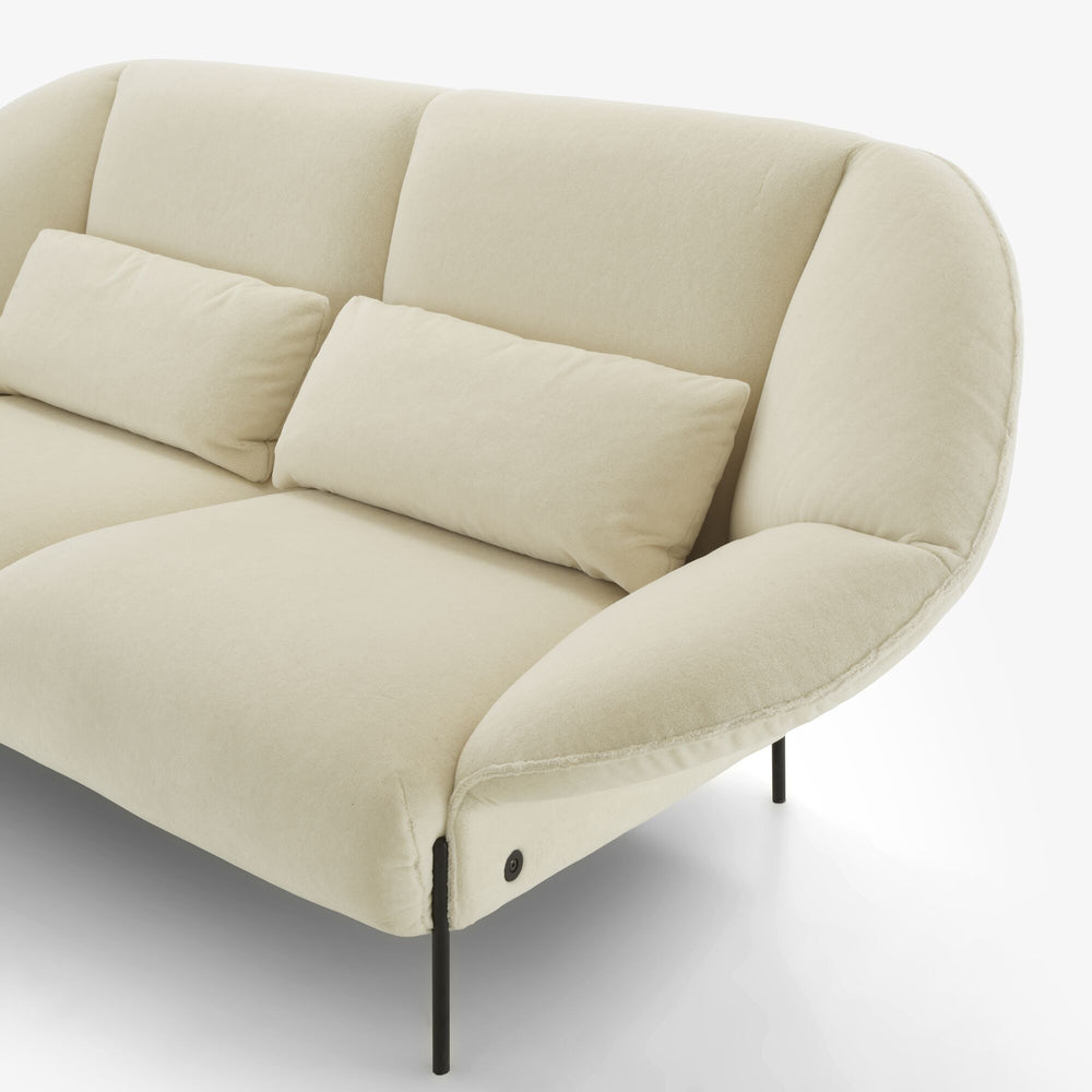 Sofa Païpaï Large — Ligne Roset, tapicerka w tkaninie jasnej, widok z przodu