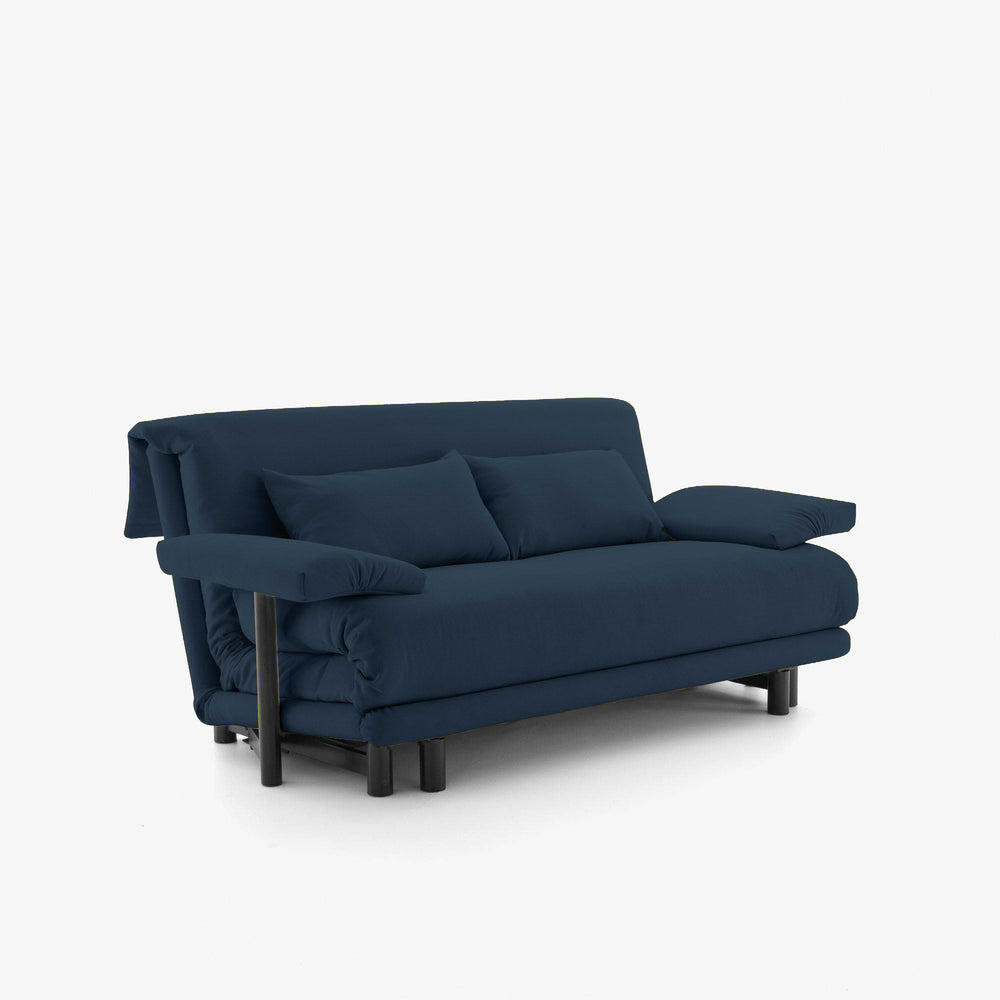 Sofa Multy — Ligne Roset, tapicerka tkanina granatowa, widok z przodu