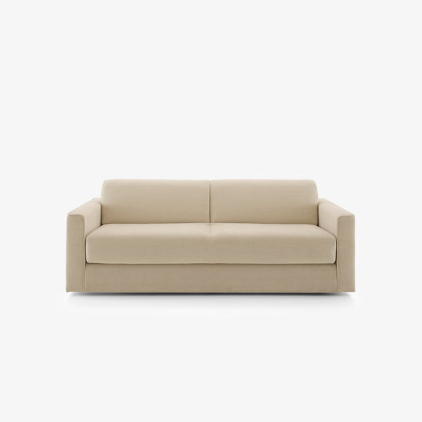 Sofa rozkładana Do Not Disturb 2 — Ligne Roset, tapicerka jasna tkanina, widok z przodu