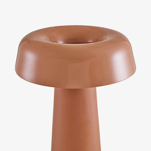 Shiitake — zbliżenie kopuły lampy, widok z góry