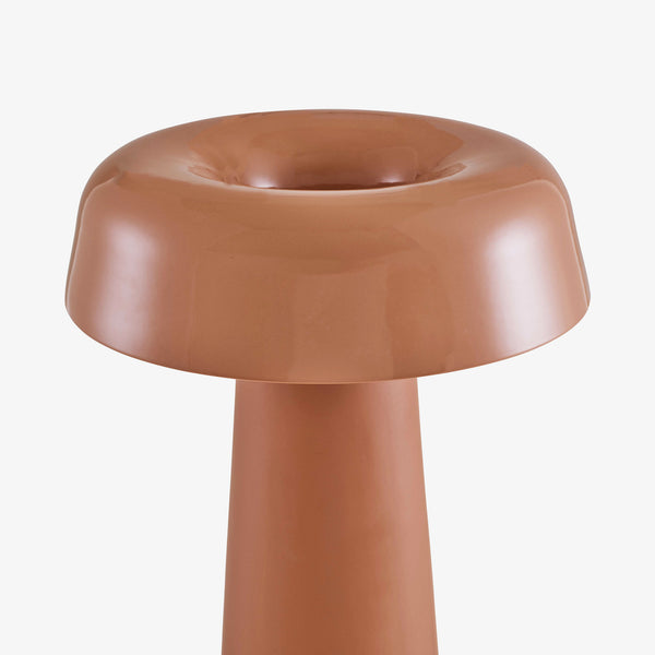 Shiitake — zbliżenie kopuły lampy, widok z góry
