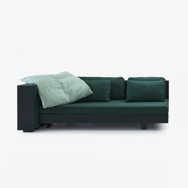 Sofa Kobold Classic — Ligne Roset, tapicerka zielona tkanina, widok z przodu