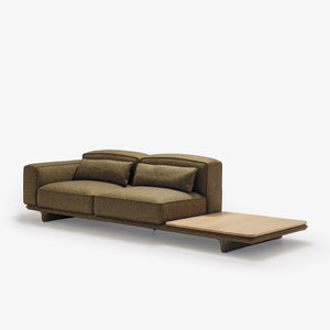 Sofa modułowa Noka z jednym podłokietnikiem i półką