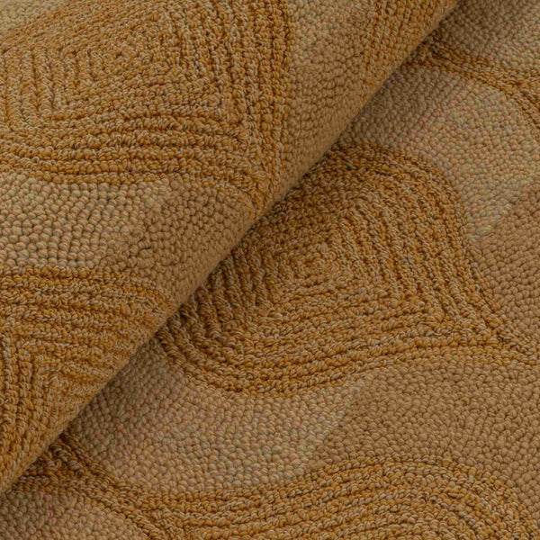 Wave — detal materiału, tekstura tkaniny z wyraźnym wzorem falistym
