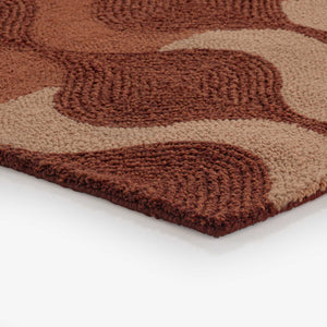 Dywan outdoor Wave terracotta