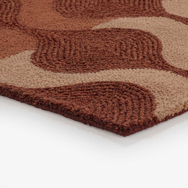 Dywan outdoor Wave terracotta