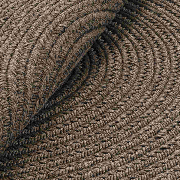 Twist — tekstura splotu, zbliżenie na wzór spiralny w kolorze khaki i antracyt