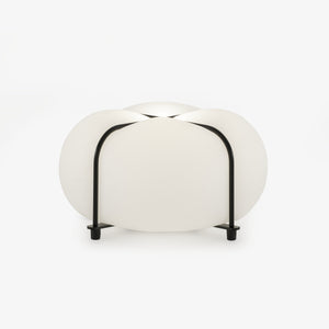Lampa stołowa Trèfle de lumière — Ligne Roset, tapicerka w tkaninie kremowej, widok z przodu
