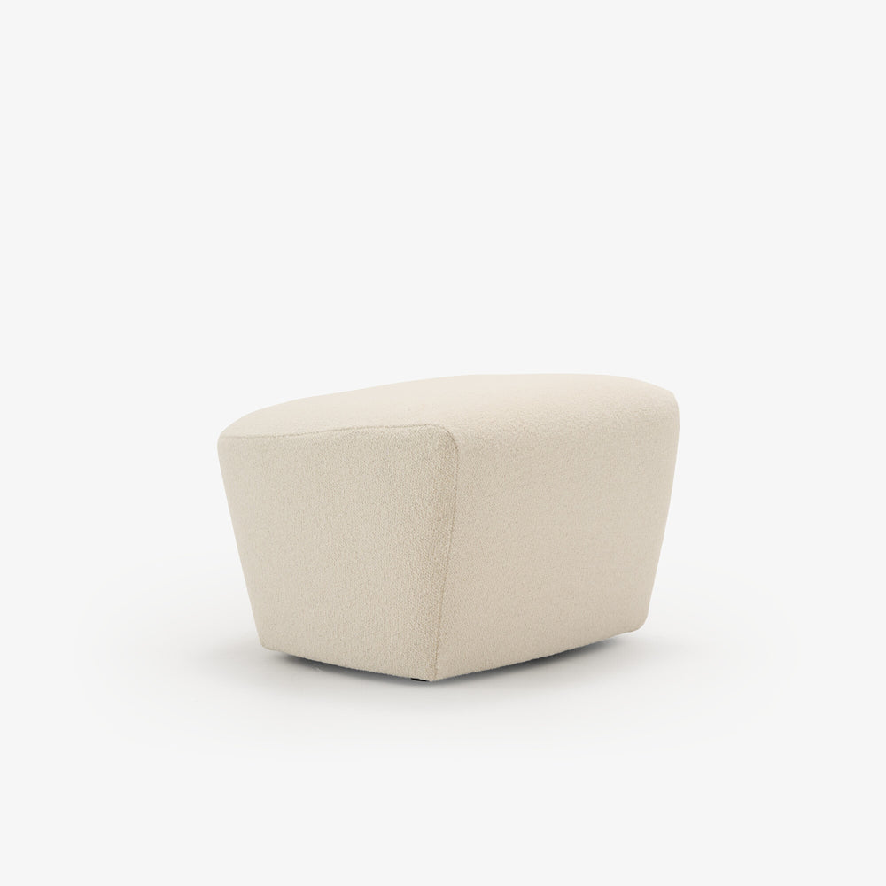 Puf Uncover — Ligne Roset, tapicerka w tkaninie jasnej, widok z przodu