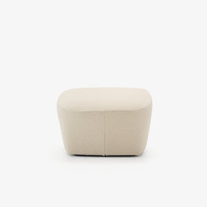 Puf Uncover — Ligne Roset, tapicerka w tkaninie jasnej, widok z przodu