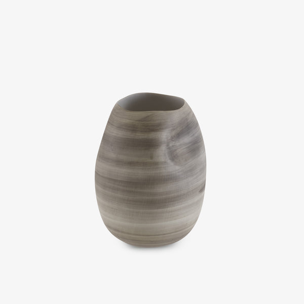 Wazon Pression small — Ligne Roset, ceramika matowa, widok z przodu