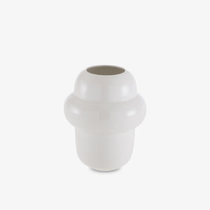 Wazon Propolis medium — Ligne Roset, ceramika biała, widok z przodu
