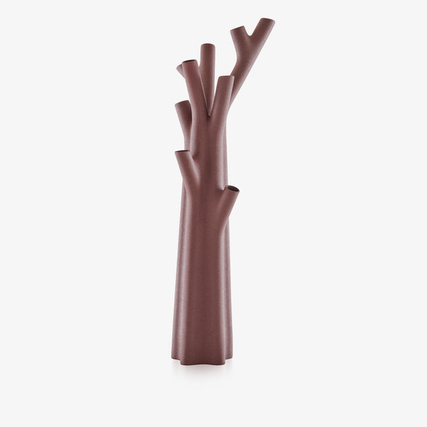 Wazon Roseau Extra-Large — Ligne Roset, forma organiczna z gałęziami, kolor terakota, widok z przodu