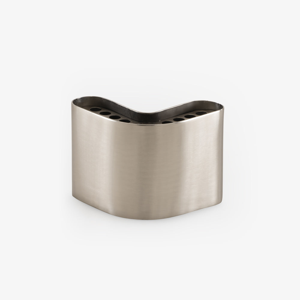Wazon Architectural small — Ligne Roset, metal w kolorze beżu, widok z przodu