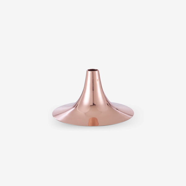 Wazon Gloss Copper — Ligne Roset, metal w kolorze miedzi, widok z przodu