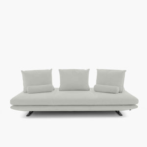 Sofa Prado Large — Ligne Roset, tapicerka jasna tkanina, widok z przodu