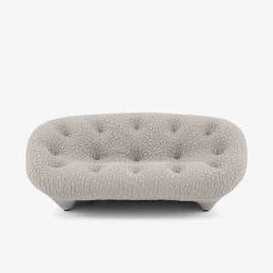 Sofa Ploum Medium — Ligne Roset, tapicerka w tkaninie jasnej, widok z przodu