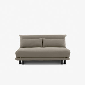 Sofa Multy 155 — Ligne Roset, tapicerka tkanina beżowa, widok z przodu