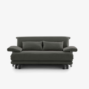 Sofa Multy 155 — Ligne Roset, tapicerka tkanina antracyt, widok z przodu