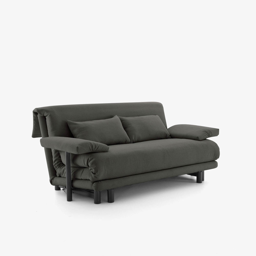 Sofa Multy 155 — Ligne Roset, tapicerka tkanina antracyt, widok z przodu