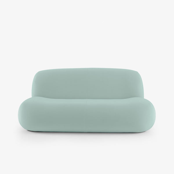 Sofa Pukka Medium — Ligne Roset, tapicerka miętowa, widok z przodu