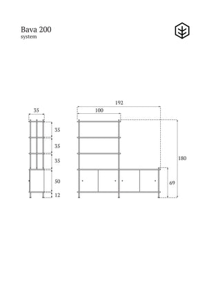 BAVA 200 shelving system Tamo