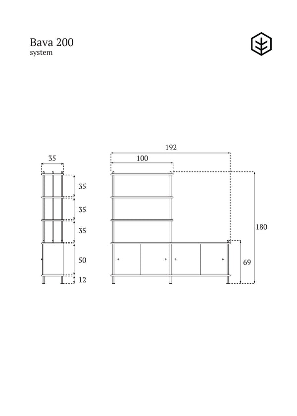 BAVA 200 shelving system Tamo