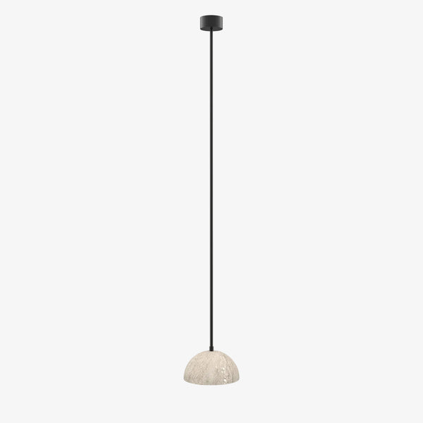 Lampa wisząca Big Dussa — Aromas Del Campo, abażur betonowy, zawieszenie na czarnym stelażu
