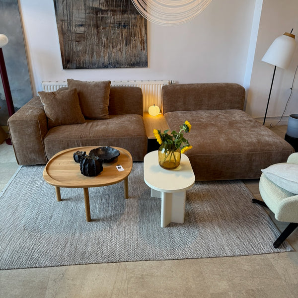 Sofa modułowa Edda — zestaw wystawowy z szezlongiem