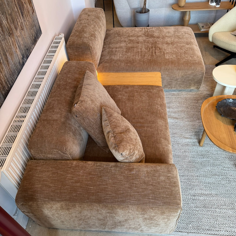Sofa modułowa Edda — zestaw wystawowy z szezlongiem