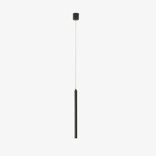 Lampa wisząca Mika — Aromas Del Campo, cylindryczna, metal czarny, widok z przodu